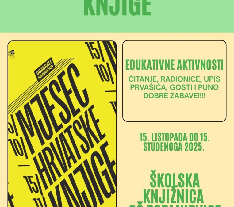 Mjesec knjige u OŠ Podmurvice