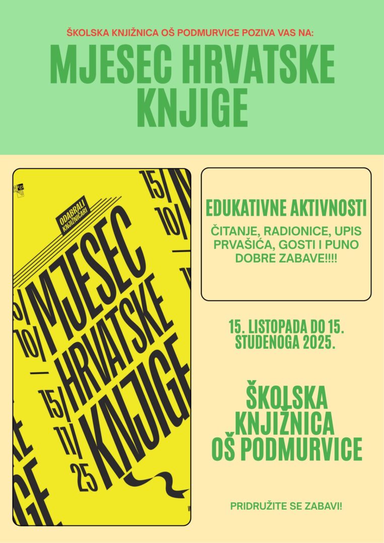 Poster – Mjesec hrvatske knjige-1