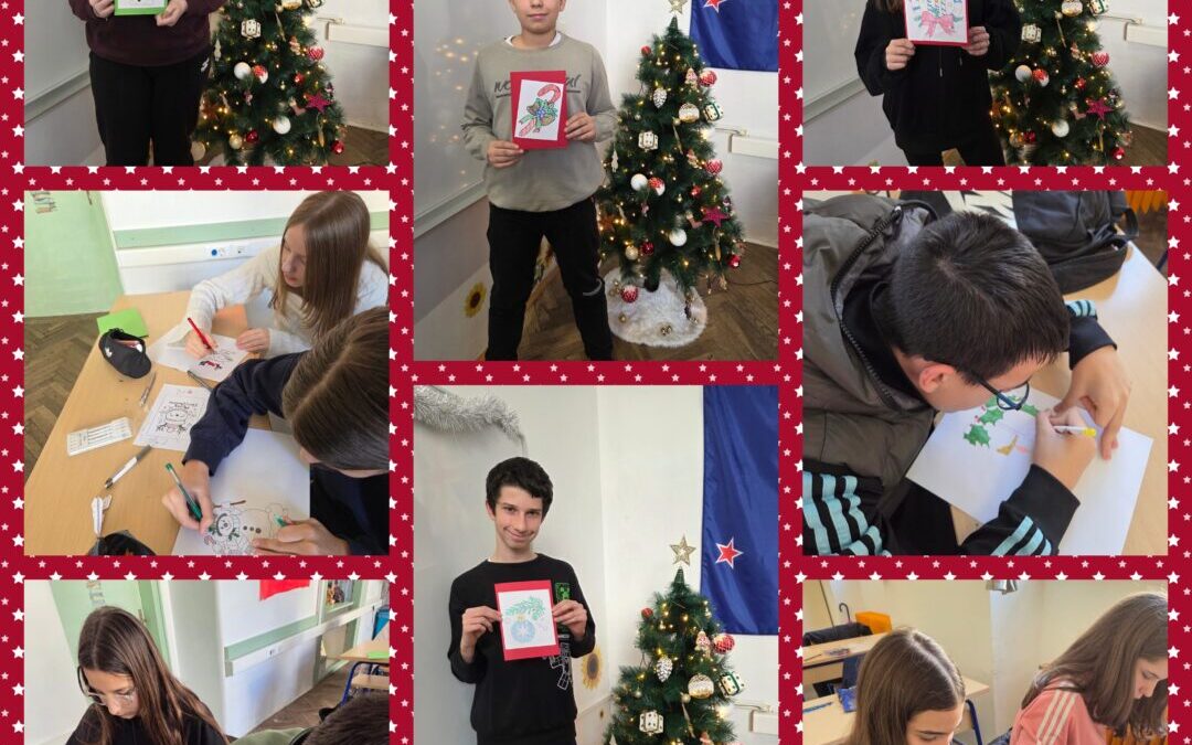 Učenici 7.a razreda izradili božićne čestitke za kralja Charlesa III