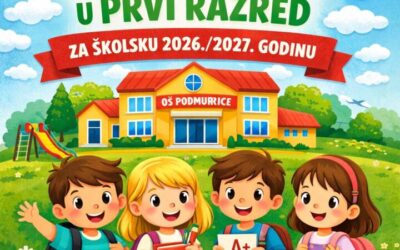 Upisi u prvi razred osnovne škole 2026./2027. godine