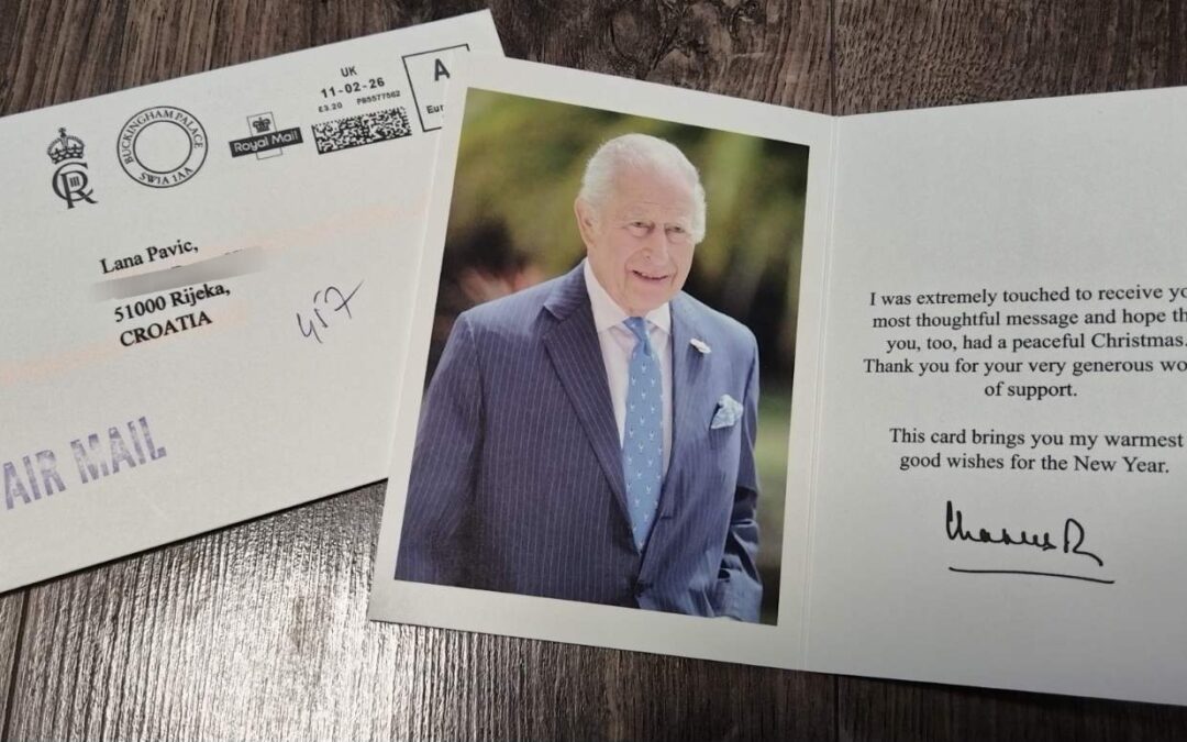 Božićna čestitka iz Buckinghamske palače