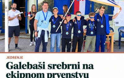 Viceprvaci Hrvatske u jedrenju!