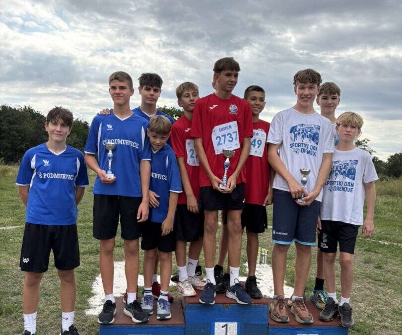 Uspješni naši trkači – dvije ekipe na Županijskom natjecanju!